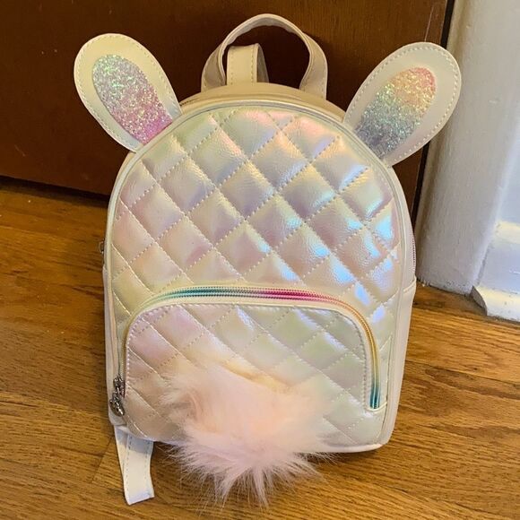 1 LEFT! Iridescent bunny backpack - Picture 1 of 8